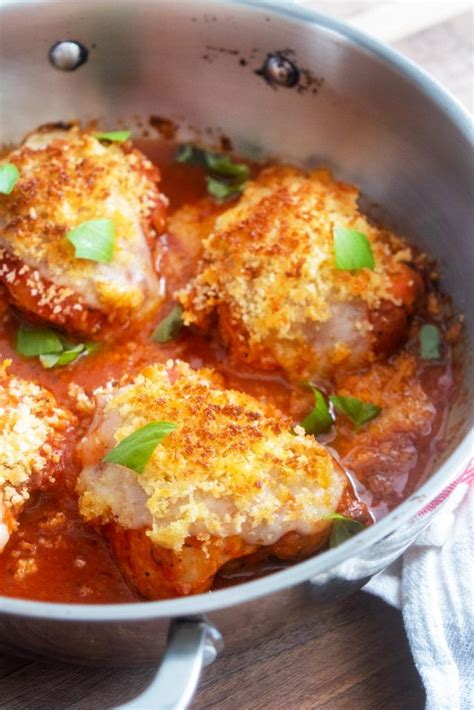 Weeknight Chicken Thigh Parmesan Recipe Chicken Thigh Parmesan