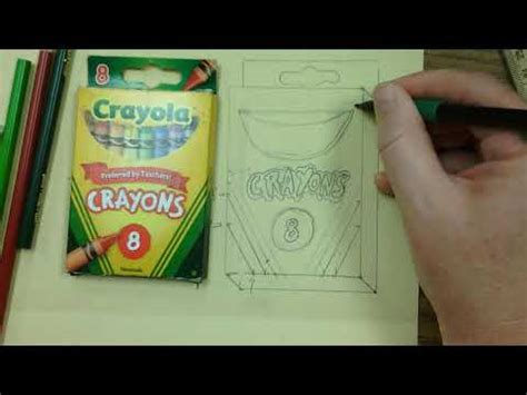 how to draw a crayon box - YouTube