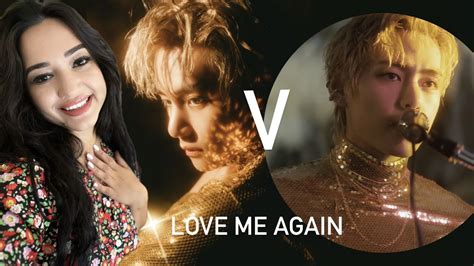 V Love Me Again Official Mv Reaction Youtube