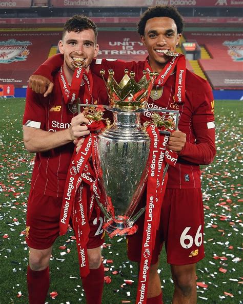 Andy Robertson And Trent Alexander Arnold Liverpool Fc Champions Liverpool Champions