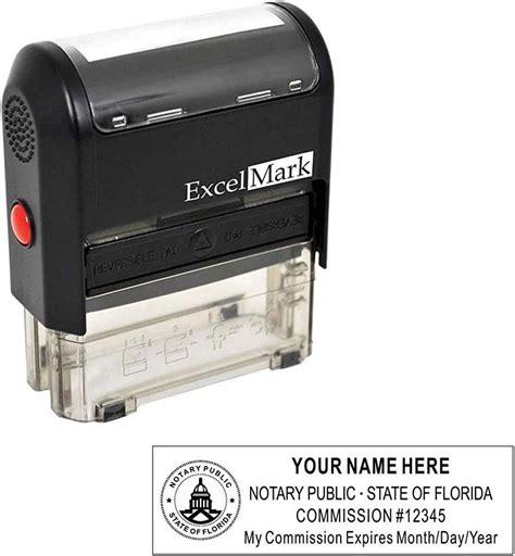 Maxmark Notary Stamp For State Of Florida Self Inking