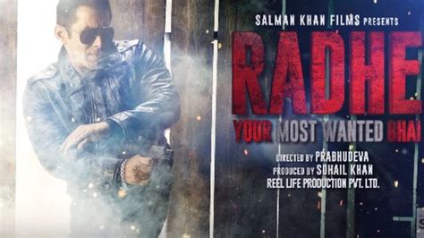 Salman Khan's Radhe movie poster launched