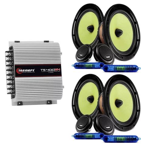 2 Pares Kit 2 Vias 6 Polegadas Bravox Cs60 K Amplificador Frete grátis