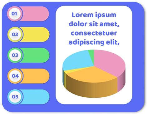 Modelo editável para infográfico colorido Vetor Premium