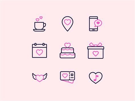 Valentine S Day Animated Icons By Nick Kozin For Icons8 On Dribbble