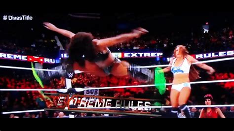 Wwe Extreme Rules 2015 Divas Championship Match Nikki Bella Vs Naomi Full Match Review Youtube