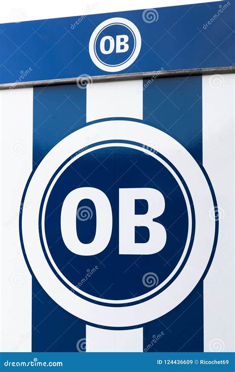 Odense Boldklub Logo on a Wall Editorial Stock Image - Image of odense ...