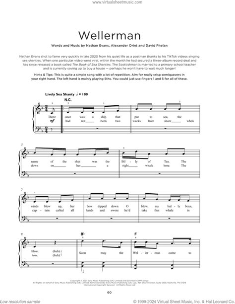 Wellerman Sheet Music For Piano Solo PDF