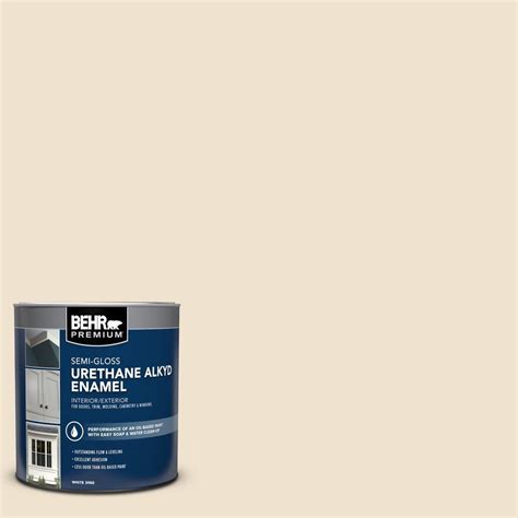 BEHR PREMIUM 1 Qt S280 1 Buckwheat Flour Semi Gloss Enamel Urethane