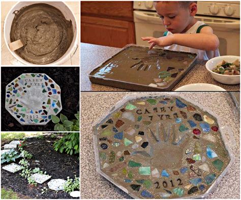 Heartwarming Handprint Stepping Stones For Gardens