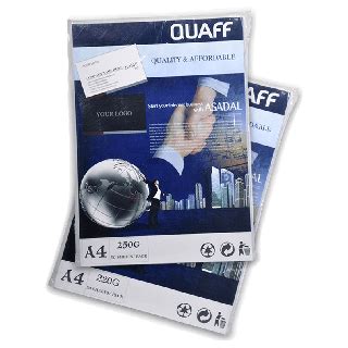 Quaff A4 Size Double Sided Matte Calling Card Paper 50 Sheets Pack