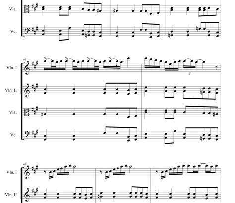 To live is to die Metallica Sheet music - for String quartet