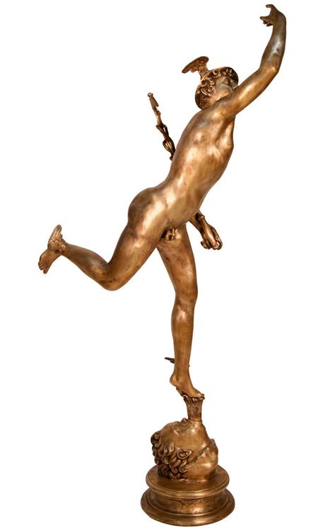 Flying Mercury Bronze Statue After Giambologna At 1stDibs Flying