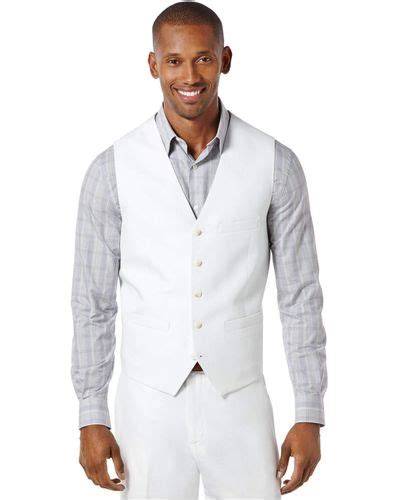 White Perry Ellis Jackets For Men Lyst