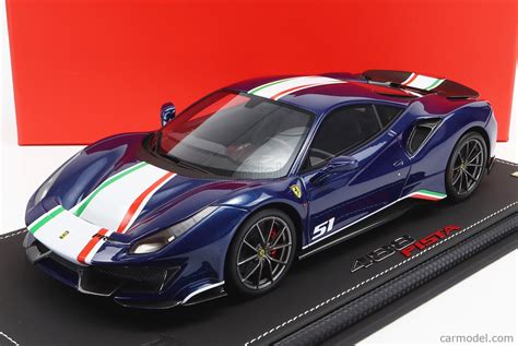 BBR MODELS P18160B VET Scale 1 18 FERRARI 488 PISTA PILOTI 2018 CON