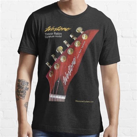 Westone Guitars Trevor Rabin Signature Headstock Logo T Shirt For