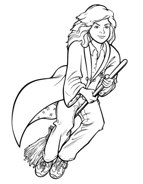 Hermione Granger Coloring Pages Free Coloring Pages 🎨