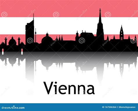 Panorama Of Austria Landmarks Of Vienna Salzburg Vector Illustration