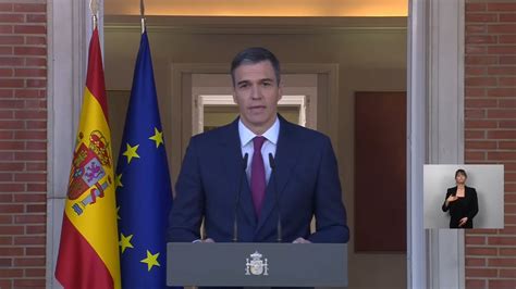 Las frases de Pedro Sánchez tras anunciar que no dimite