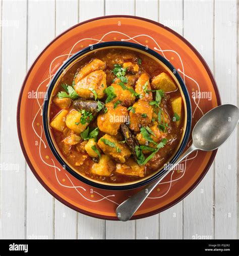 Cape Malay Chicken Curry South Africa Food Stock Photo Alamy