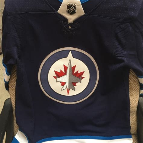 Winnipeg Jets Home Blue Adult Size 50 Adidas Jersey Nwt Sidelineswap