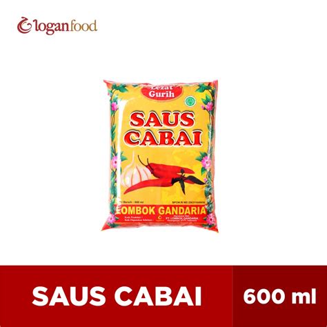 Jual Ssg R Saus Cabai Lombok Gandaria Refill Ml Shopee