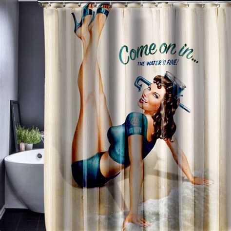 Sex Shower Curtain Pattern Customized Shower Curtain Waterproof