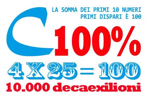 Curiosità matematiche i segreti del numero 100 FocusJunior it