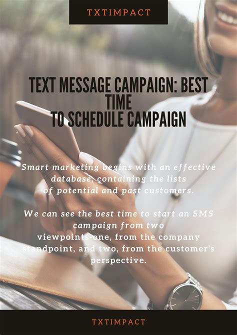 Text Message Campaign: Best Time to Schedule Campaign