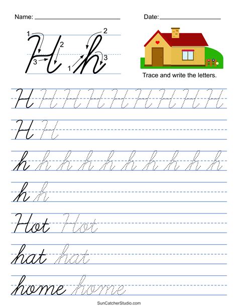 Printable Cursive Handwriting Worksheets Practice Letters Diy Worksheets Library