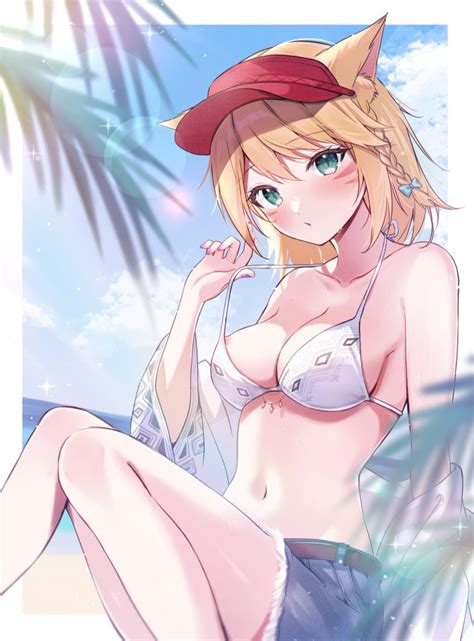 Final Fantasy Rule Porn Short Hair Swimsuit Highres Day Warrior