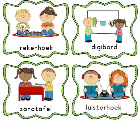 Hoekenkaarten Klas Van Juf Linda