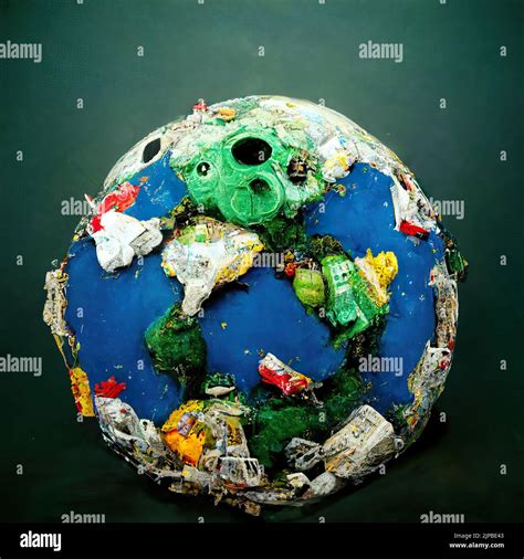 Planet Earth As Rubbish Illustration Stock Photo Alamy