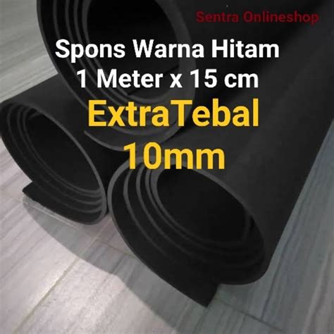 Jual Spons Ati Spons Eva Meter X Cm Tebal Mm Warna Hitam Alas