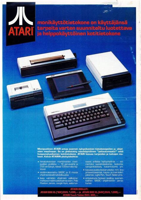 Vintage Atari Computer System Advertisement