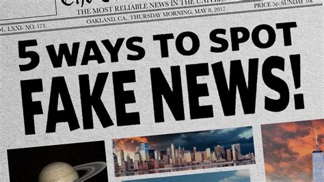 Ways To Spot Fake News Youtube