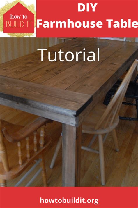 Diy Farmhouse Table Step By Step How To Build Materials List How To Build It Farmhouse