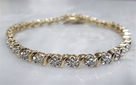 Ross Simons Gold Plated Sterling Silver Chain Bracelet With Etsy