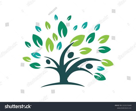 Community Tree Logo Design Commercial Uses Stock Vector Royalty Free 2122131644