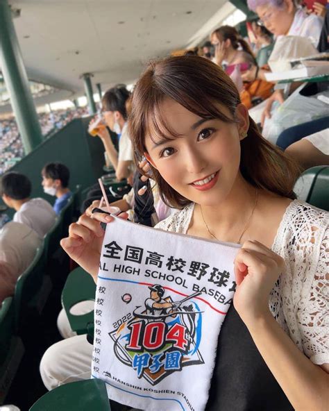 Erinaさんのインスタグラム写真 Erinainstagram「 2019年ぶりの高校野球観戦⚾️ 1年の楽しい期間が終わって