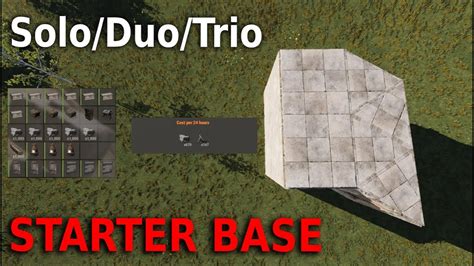 Solo Duo Trio Rust Base Starter Design 2019 YouTube