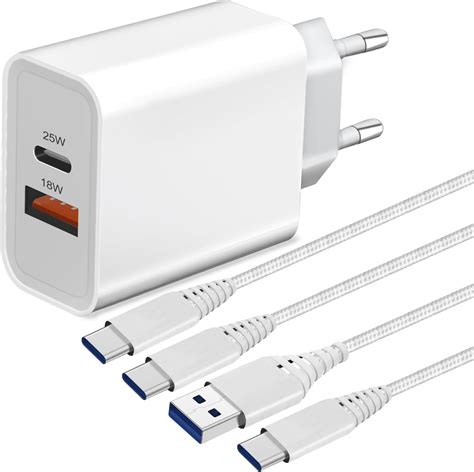 Dual 25w Usb C Ladegerät Für Samsung Galaxy A16 A15 A35 5g A05s S24