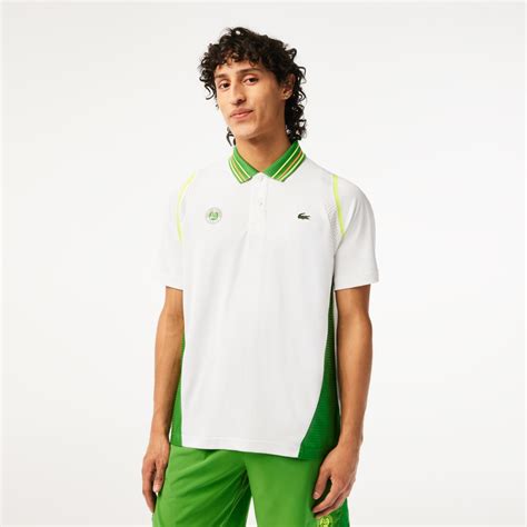 Men S Lacoste Sport Roland Garros Edition Ultra Dry Two Tone Polo Shirt