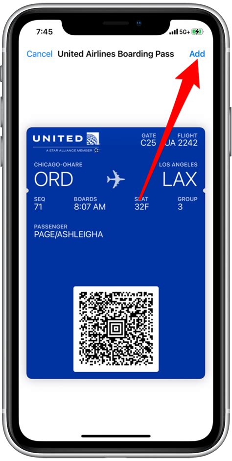 United Airlines Boarding Pass