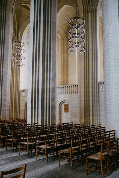 Premium Photo Empty Chairs In Church Photo