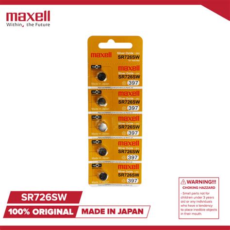 Maxell SR726SW Silver Oxide Battery Lazada PH