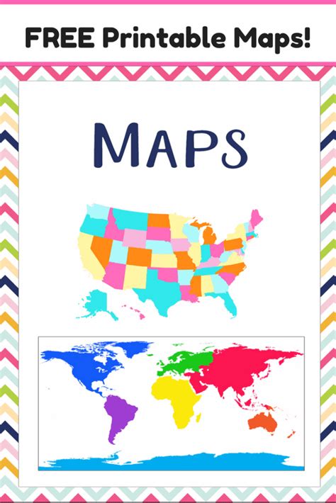 FREE Map Printables! - The Relaxed Homeschool