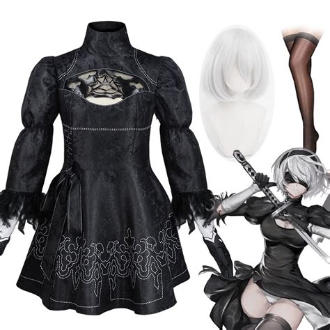 Jual Preorder Nier Automata 2b Cosplay Costume Women Sexy Dresses Yorha