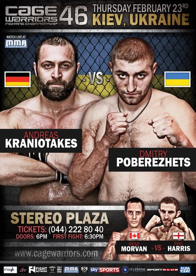 Cage Warriors 46 Rozpiska Update MMAROCKS