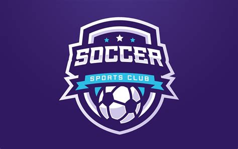 Soccer Club Logo Template For Sports Team And Tournament 7994856 Vector Art At Vecteezy